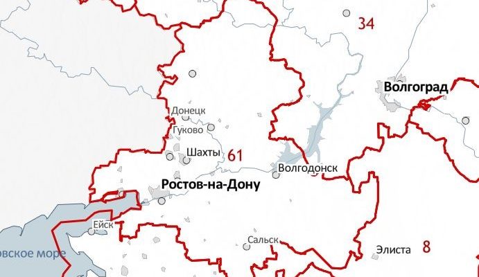 ростовская область карта