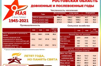 Инфографика Ростовская область в годы ВОВ