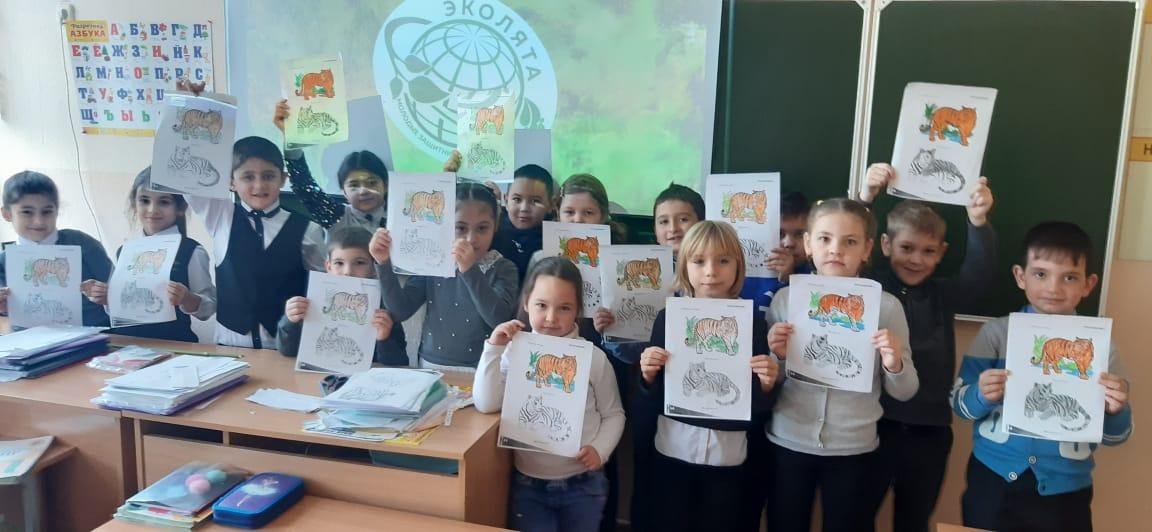 Учащиеся Лагутнинской школы присоединились к Всероссийскому уроку «Эколята — молодые защитники природы»