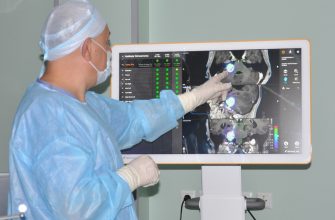 2. Цифровая система на этапе операции просчитывает возможность безопасного проведения лучевой терапии