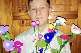 капроновые цветы