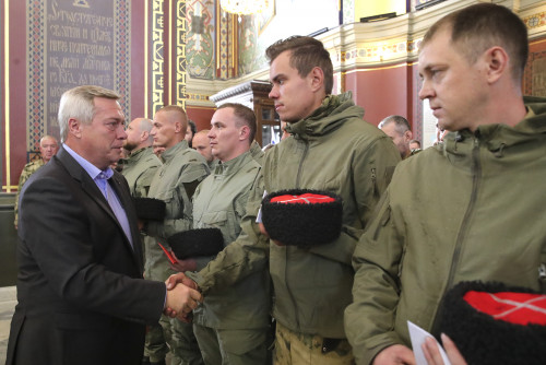 На Донбасс отправилось очередное пополнение из казаков-добровольцев