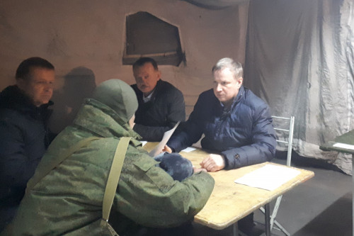Мобилизованным из Ростовской области передали вещевое имущество