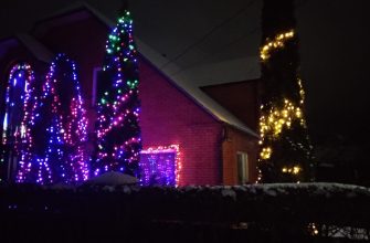 новогодний двор