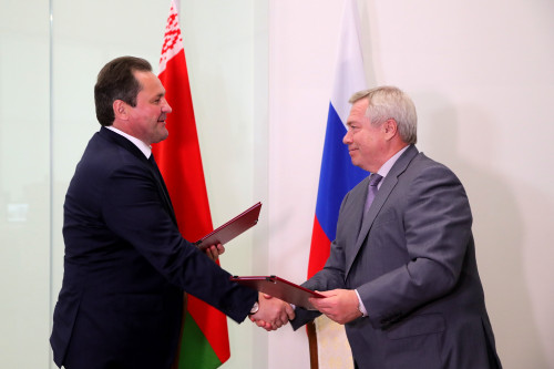 Утвержден план развития партнерства между Ростовской областью и Республикой Беларусь