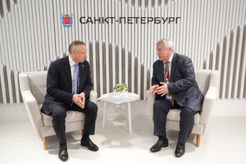 Василий Голубев и Александр Беглов обсудили укрепление сотрудничества Ростовской области и Санкт-Петербурга