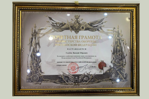 Губернатор Ростовской области награжден Почетной грамотой Министерства обороны РФ