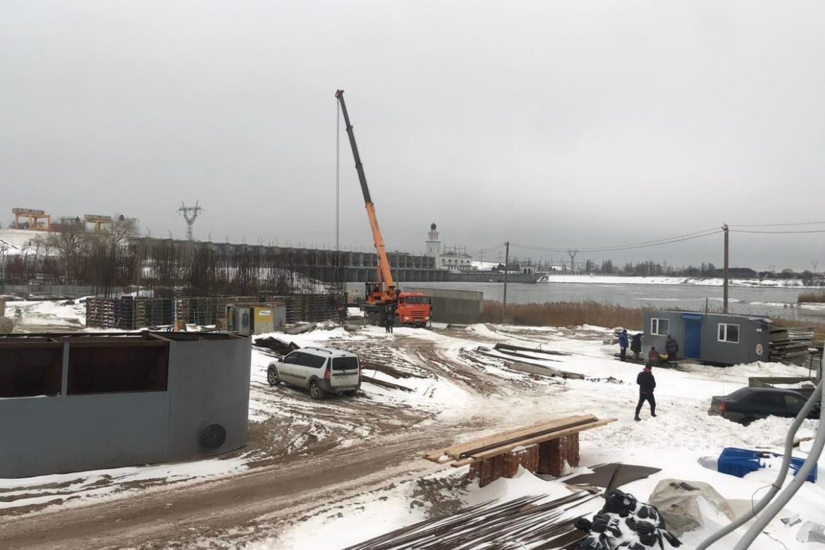 Продолжается строительство водозабора и водоочистных сооружений в Цимлянске