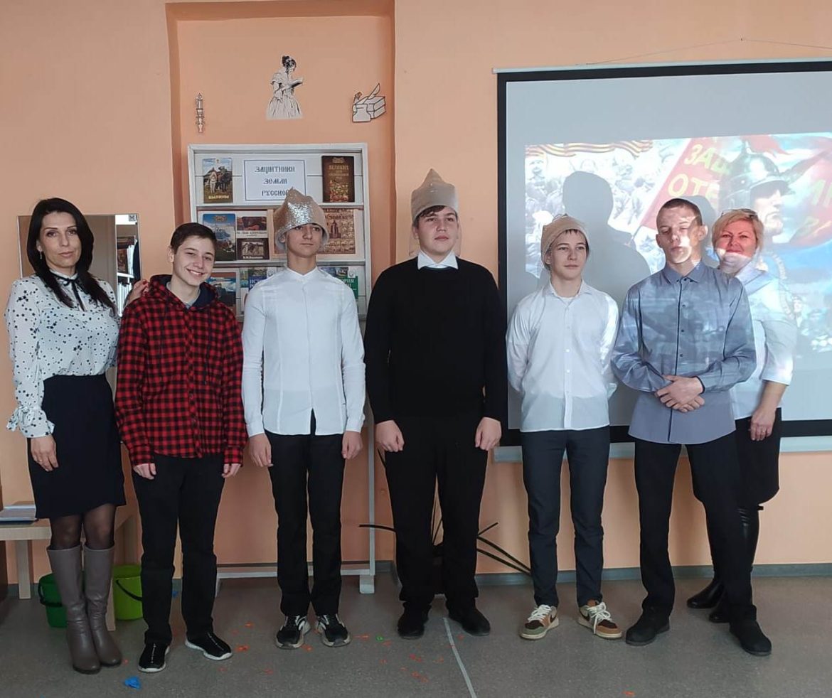 В Рябичёвской библиотеке провели конкурсно-игровую программу «Богатырская застава» для школьников