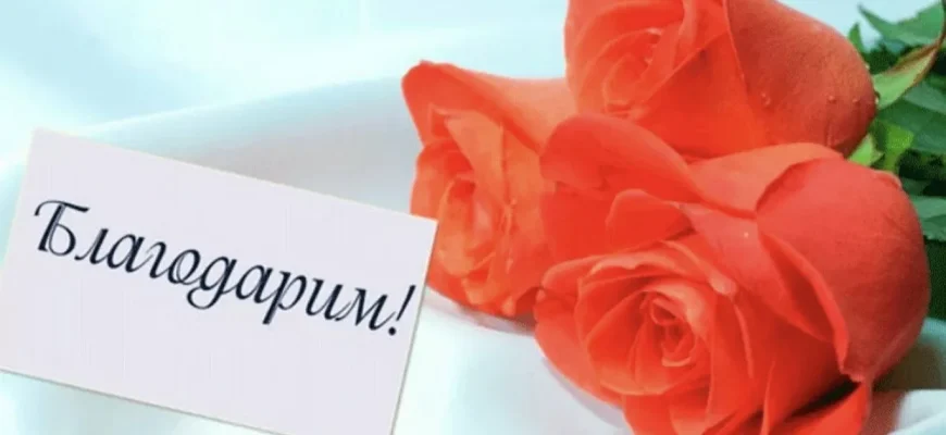 благодарим