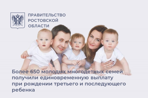 Помощь многодетным семьям на Дону