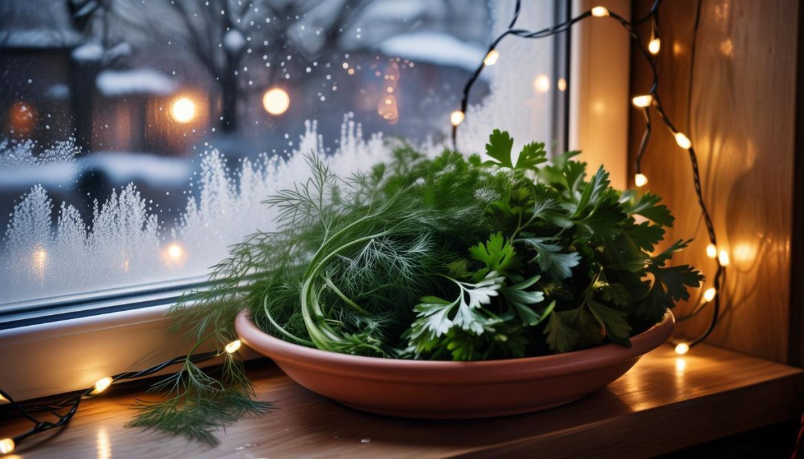 Как вырастить свежую зелень к новогоднему столу