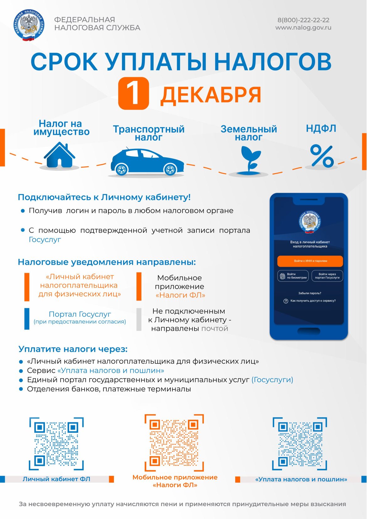 Информационная кампания по тематике исполнения налоговых уведомлений, направленных в 2025 году