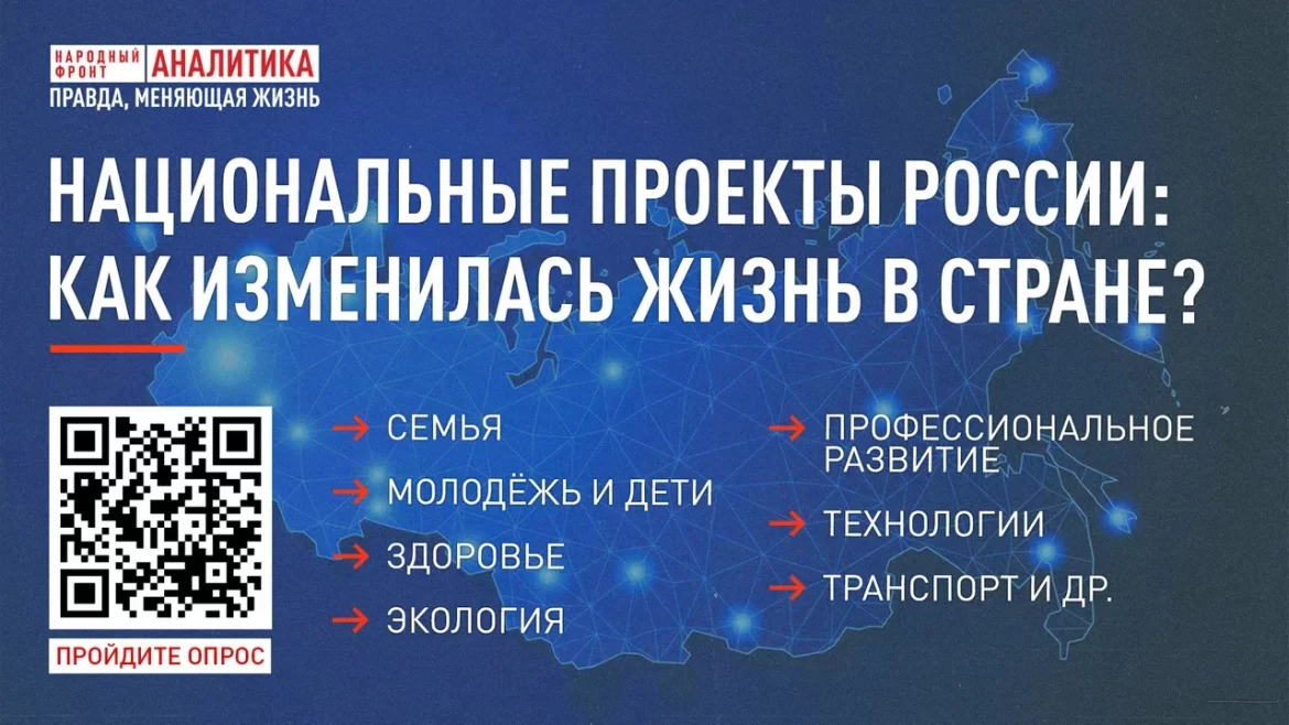 Народный фронт запускает Всероссийский опрос о реализации национальных проектов в 2025 году