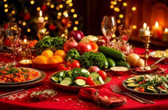 новогодний стол