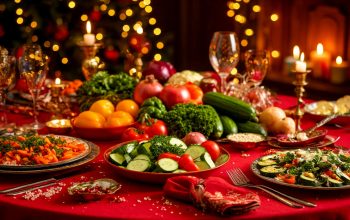 новогодний стол