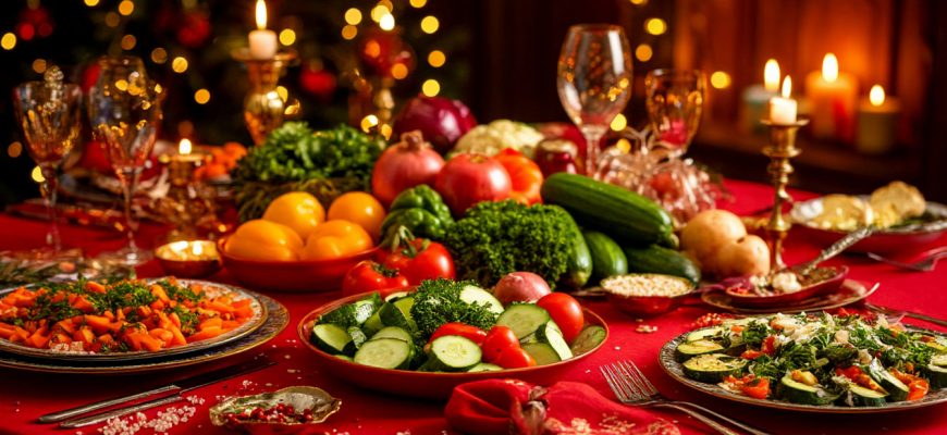 новогодний стол