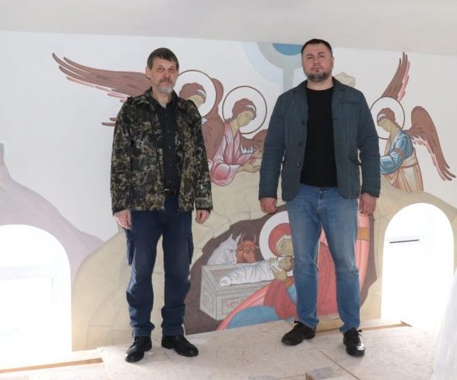 Роспись храма: как преображается храм Архистратига Михаила в станице Романовская