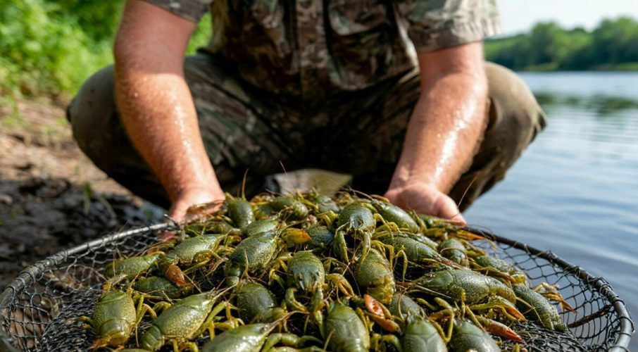 Рейд на Пролетарском водохранилище: полицейские спасли более двух тысяч раков