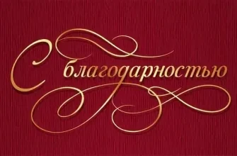 благодарность